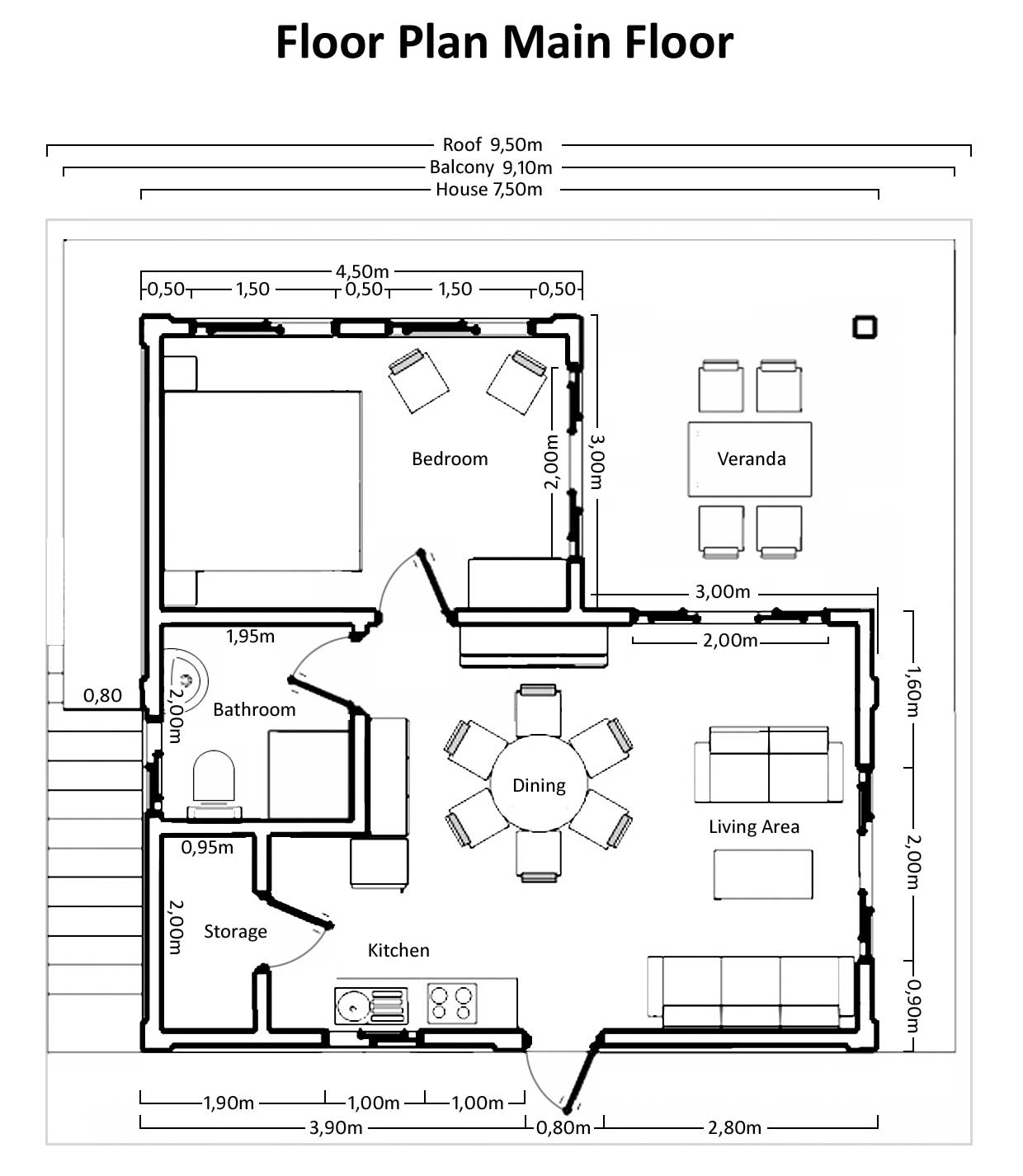 floor plan of main floor